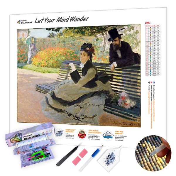 Camille Monet on a Garden Bench Online Sale