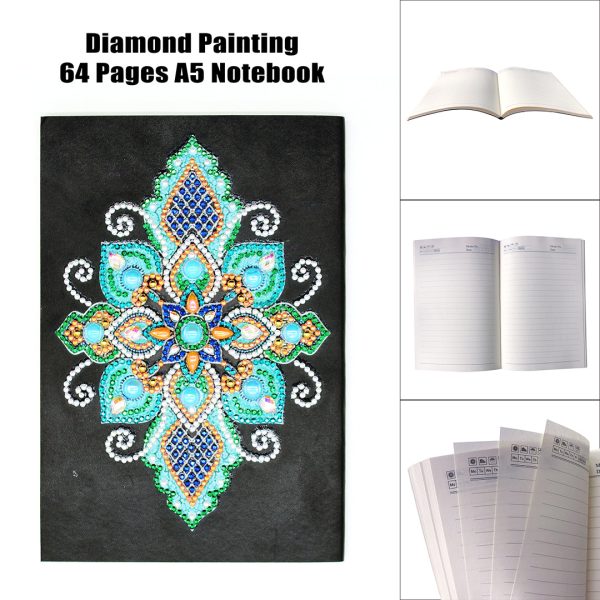 Blue Lotus Diamond Painting Journal Cheap - Image 5
