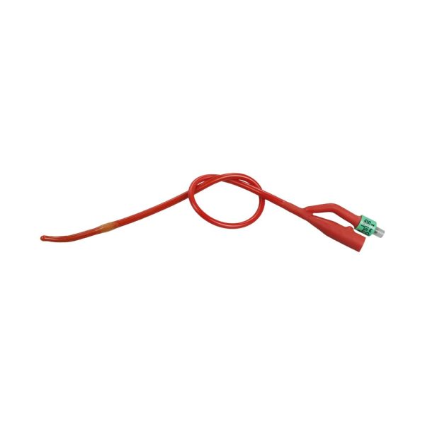 Bardex Lubricath Tiemann Model 2-Way Foley Catheter, Hydrogel Coated, Olive Coude Tip Online Hot Sale